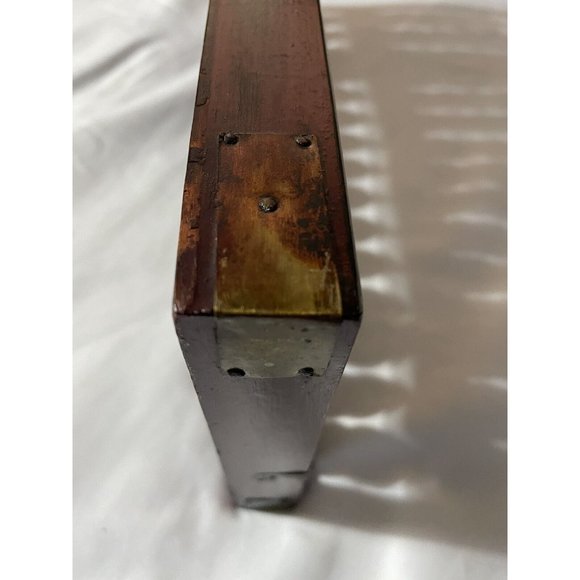 Chinese Large Rods 15 Row 105 Black Wood Beads Vintage Calculator Slide - Picture 10 of 12